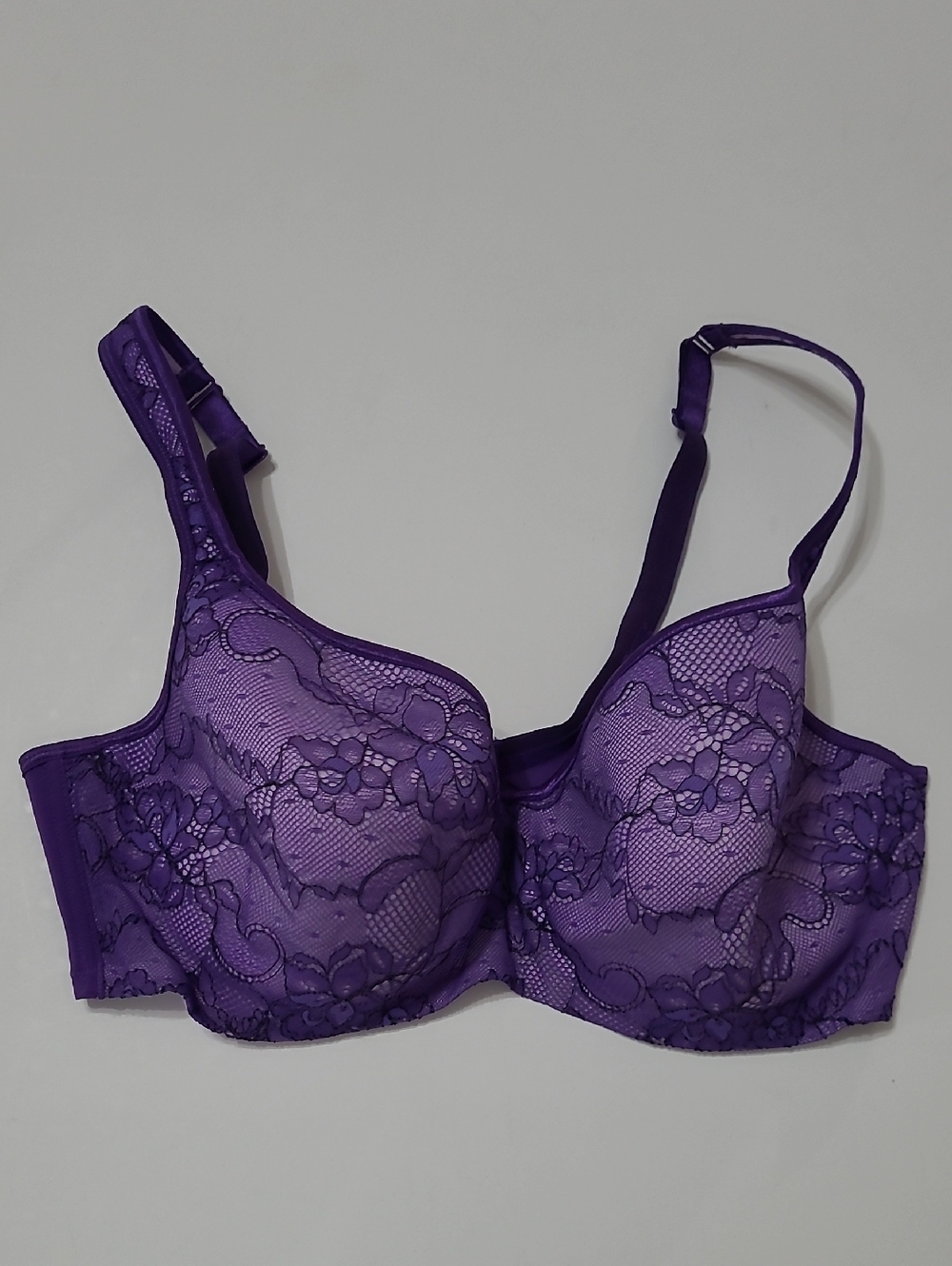 Cacique Purple Lace Underwire Bra size 40DD